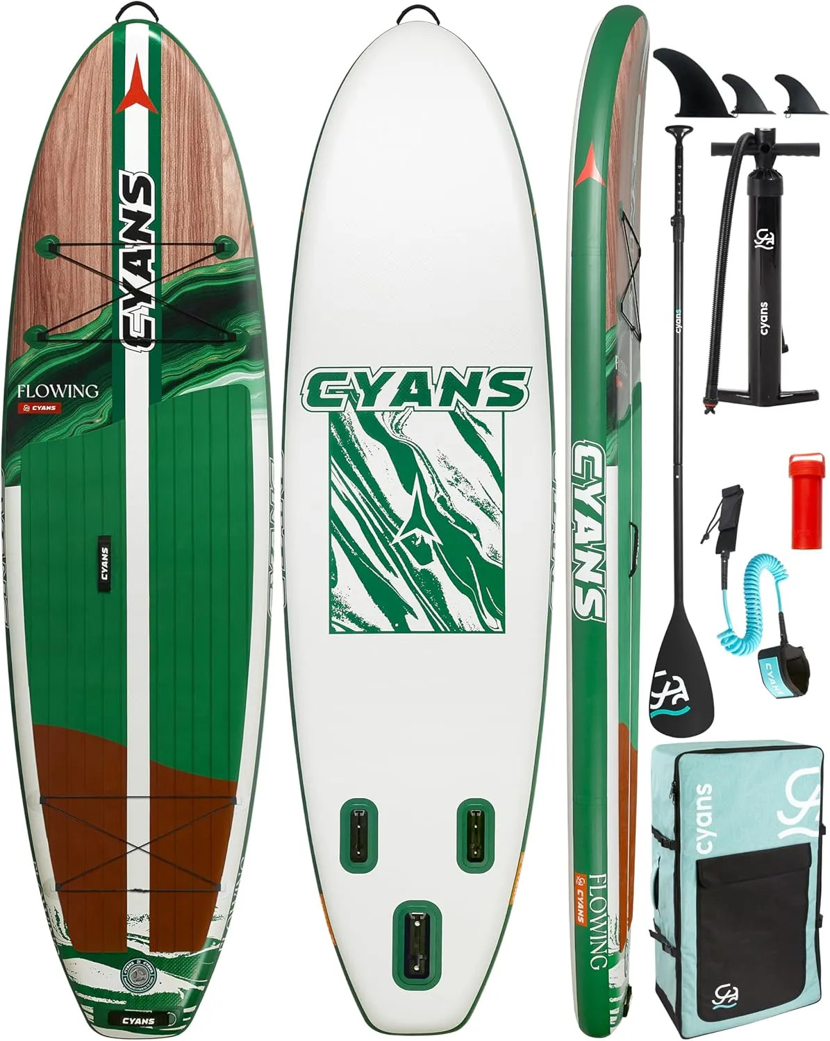 MOUNTOCEAN Wide Inflatable Stand Up Paddle Board for Adults,10'6''x33.5''x 6'' Ultra-Light SUP Paddleboard with Durable SUP Board Accessories, Beginner Friendly Outdoor Paddle Board Inflatable