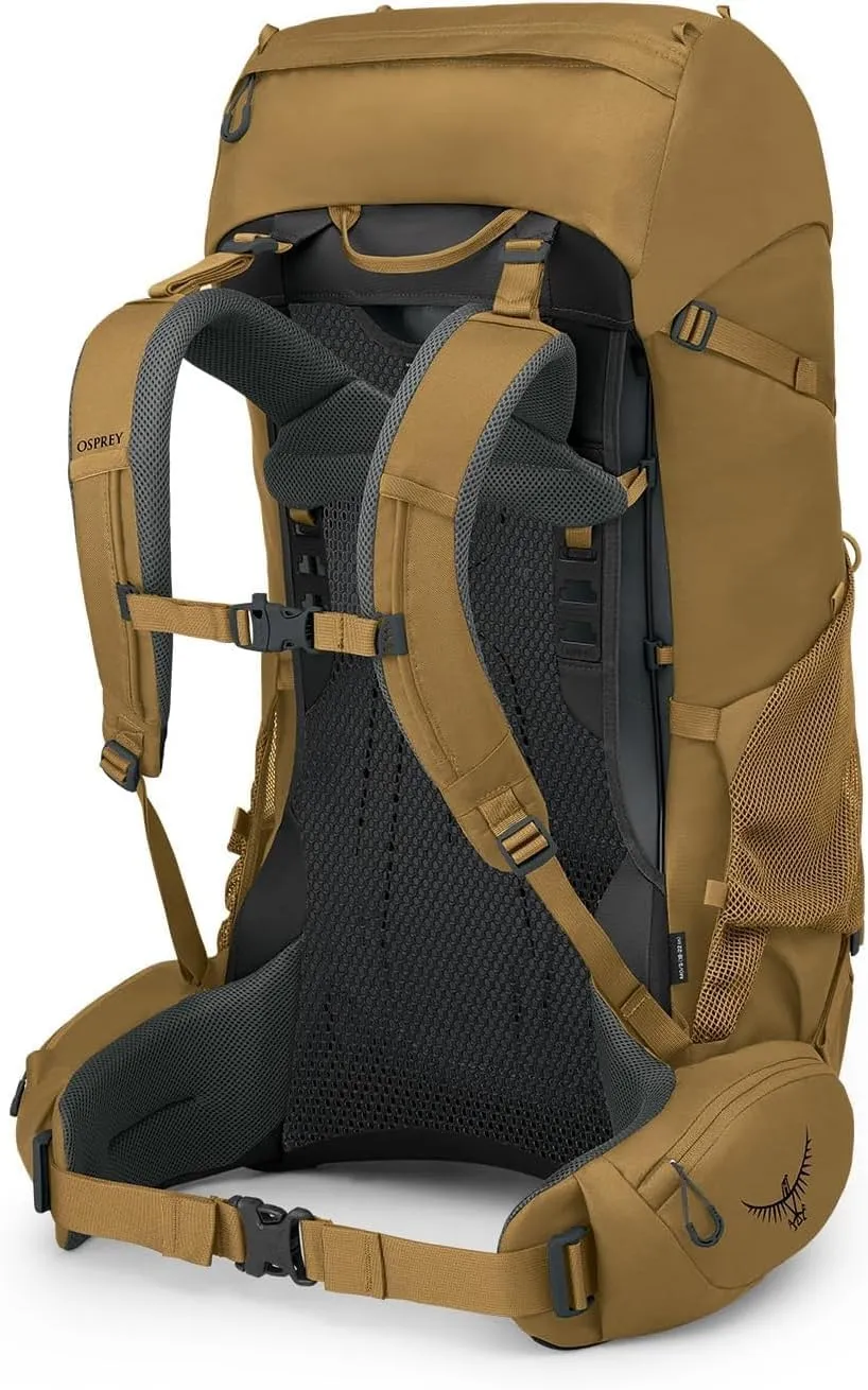 Osprey Rook 65L Men's Backpacking Backpack, Histosol Brown/Rhino Grey