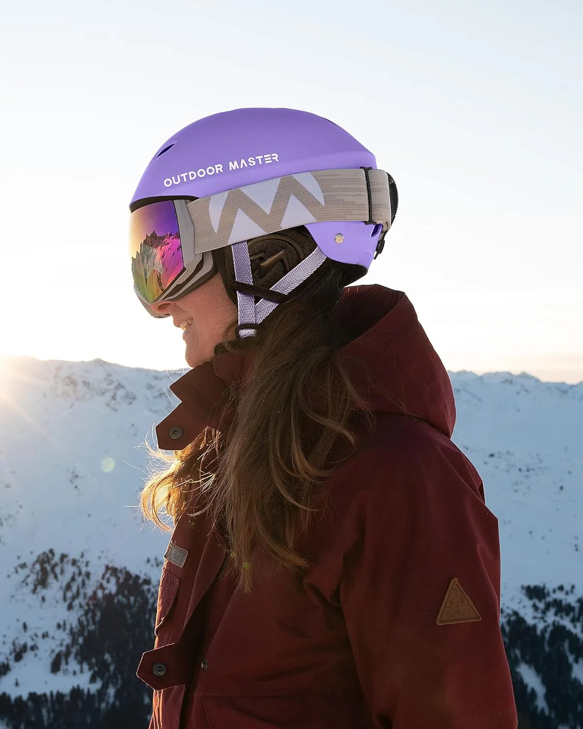 OutdoorMaster Kelvin Ski Helmet - Snowboard Helmet for Men, Women & Youth