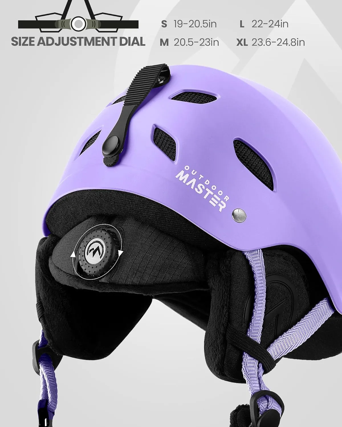 OutdoorMaster Kelvin Ski Helmet - Snowboard Helmet for Men, Women & Youth
