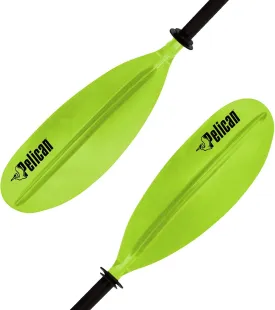Pelican- Standard Kayak Paddle - Aluminum Shaft and a Durable Polypropylene Blade - 0/65 Blade Angle - with Drip Ring