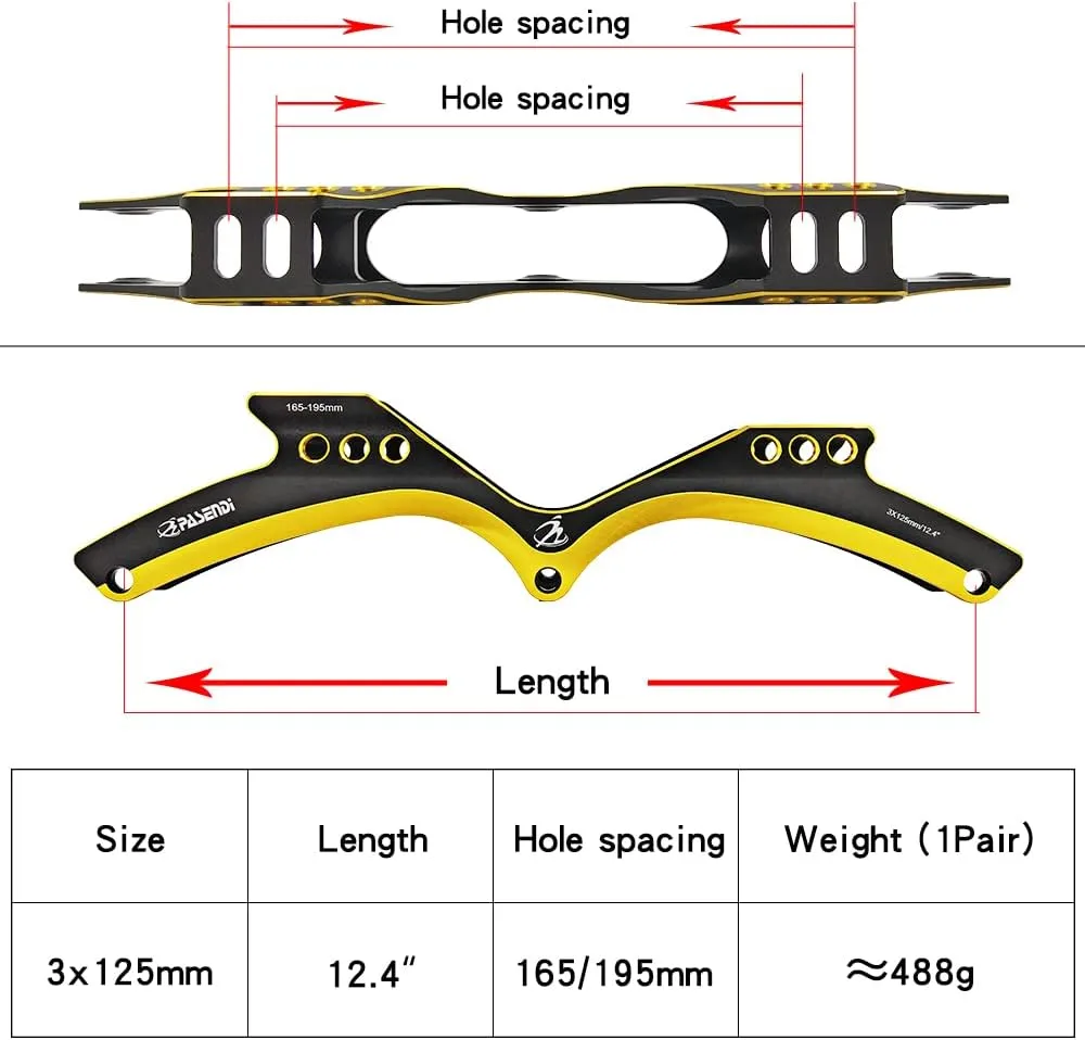 Professional Speed Skates Shoes 3 Wheels for Man 3X125MM Big Wheels Carbon Fibre Roller Skating Shoes Black Inline Skate Shoes