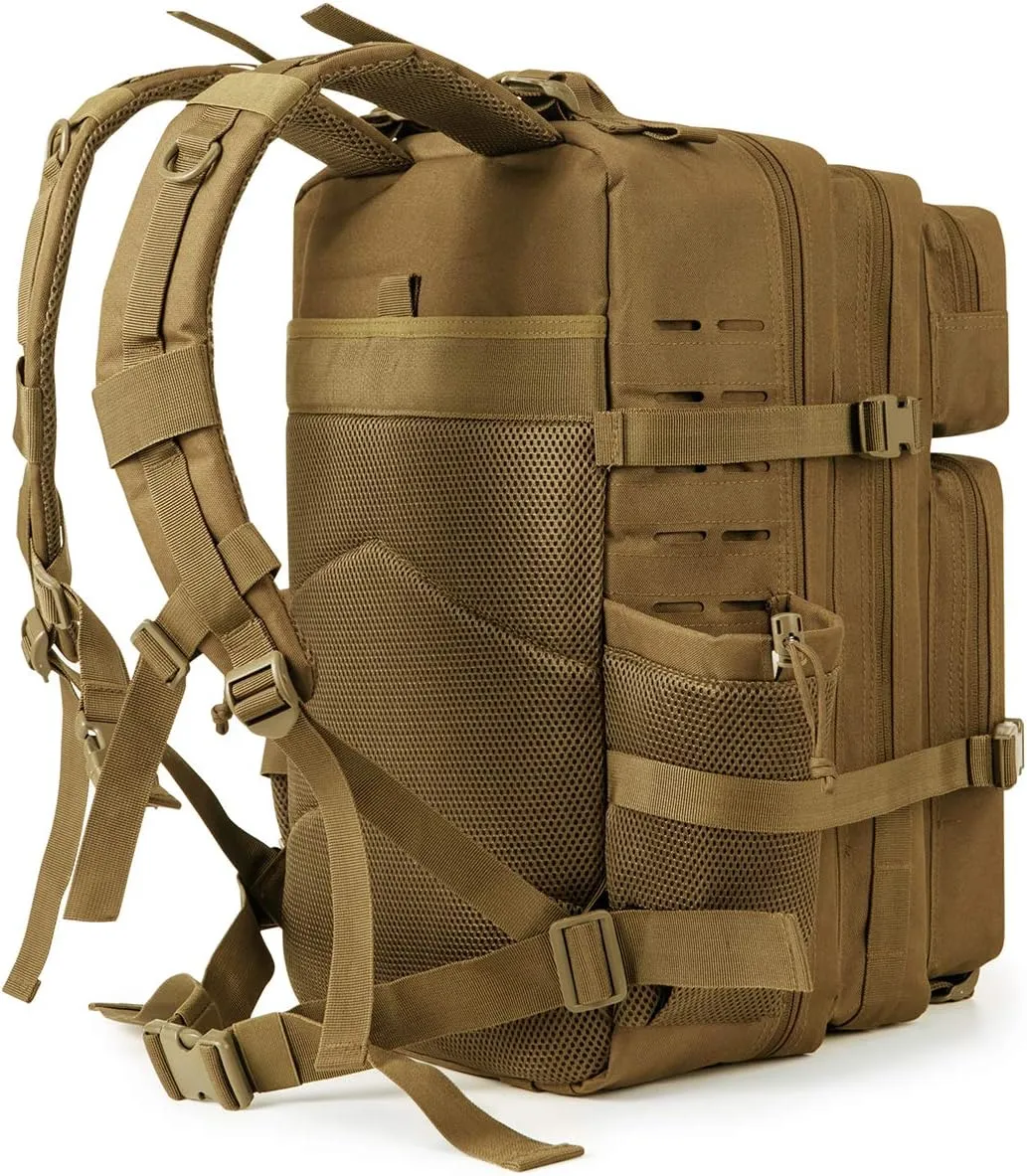 QT&QY 45L Military Tactical Backpacks For Men Camping Hiking Trekking Daypack Bug Out Bag Lage MOLLE 3 Day Assault Pack