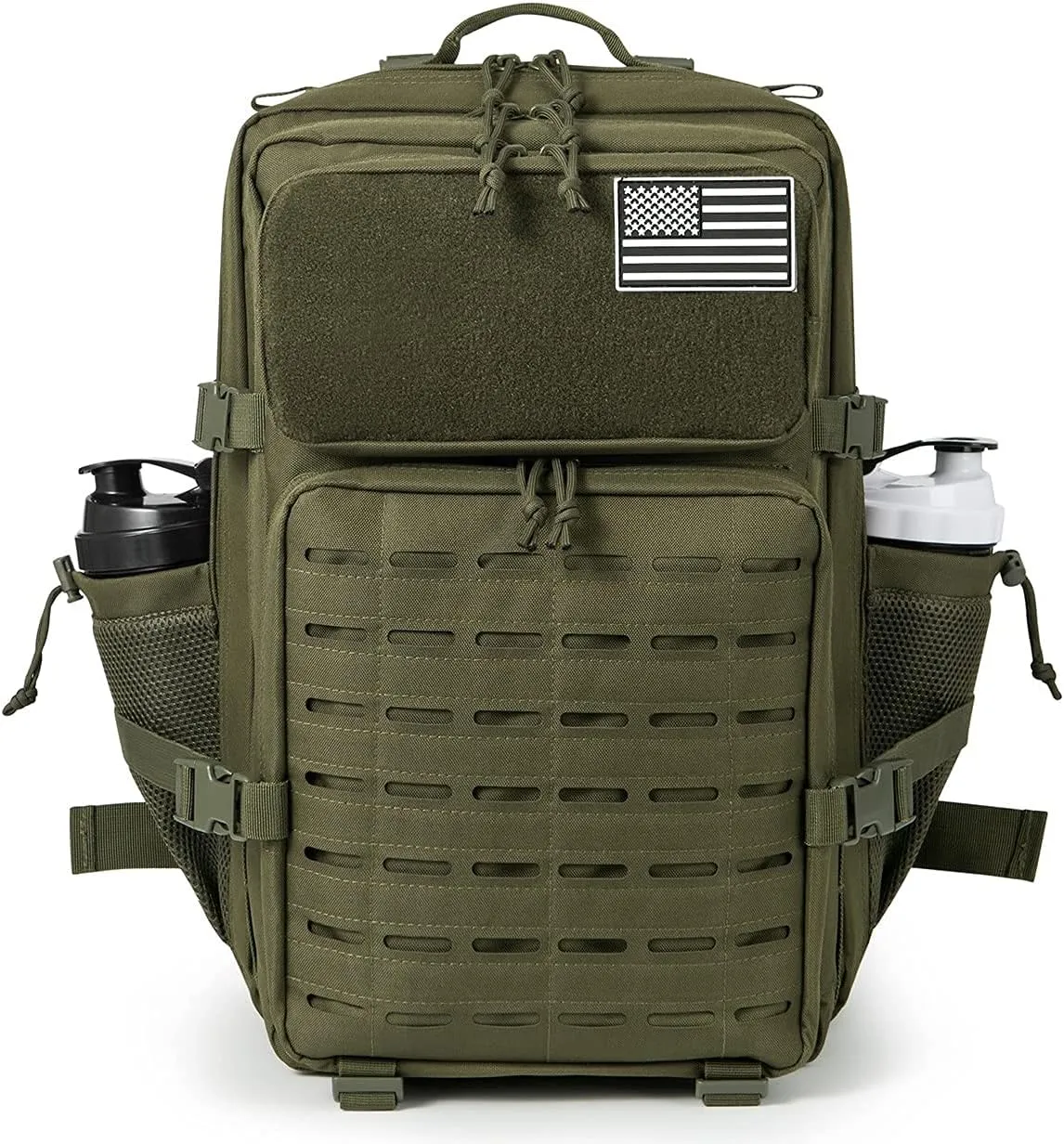 QT&QY 45L Military Tactical Backpacks For Men Camping Hiking Trekking Daypack Bug Out Bag Lage MOLLE 3 Day Assault Pack