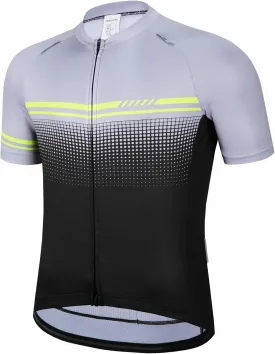 qualidyne Men's Cycling Jersey Short Sleeve Full Zip Biking Bike Shirts with 4 Pockets
