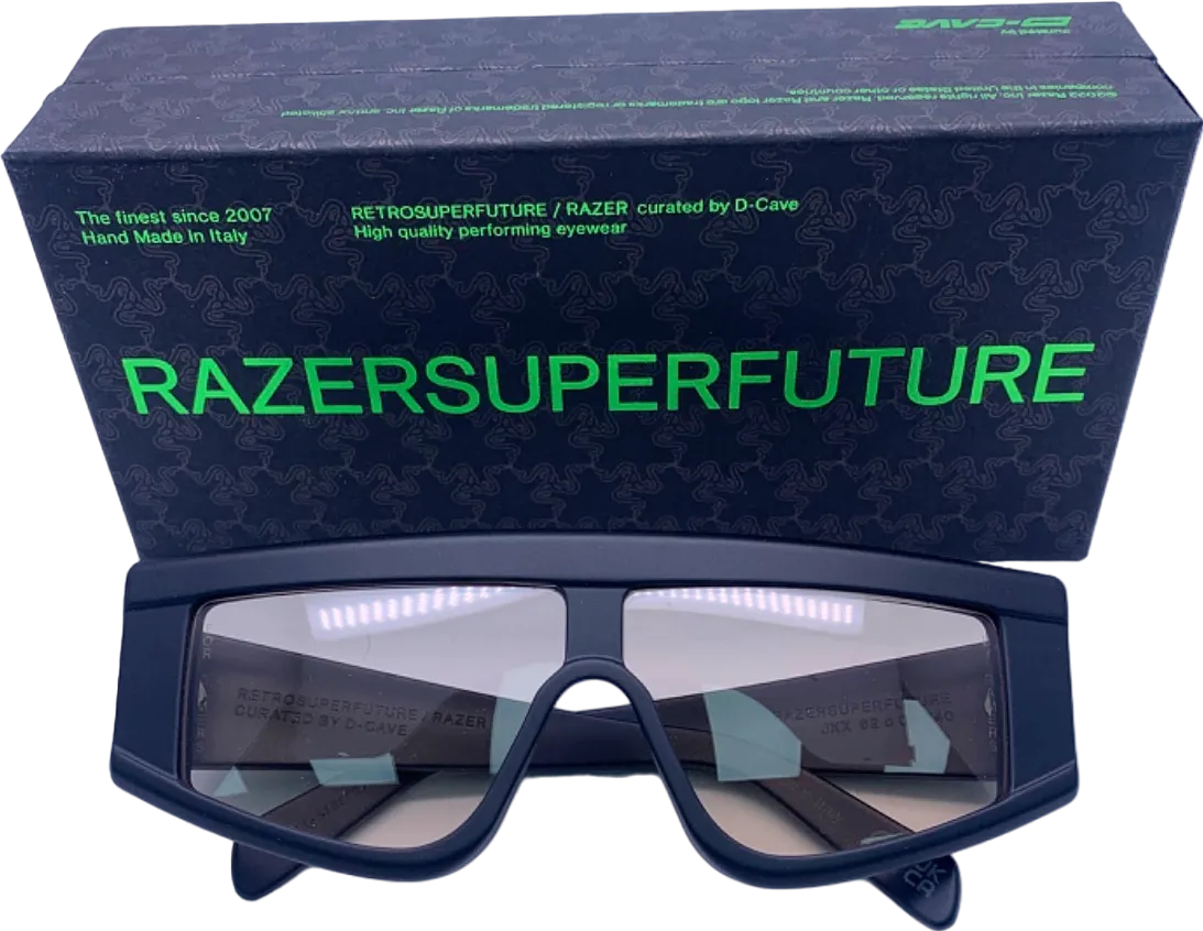 Retrosuperfuture Black Matte SunGlasses 62