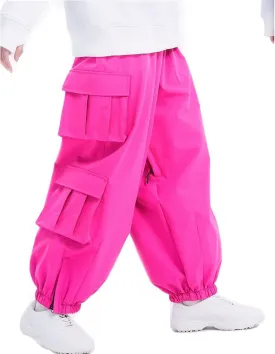 SEARIPE Men Baggy Snow Bibs 3L Cargo Skiing Pants Women Insulated Snow Pants Waterproof Outdoor Snowboard Pant