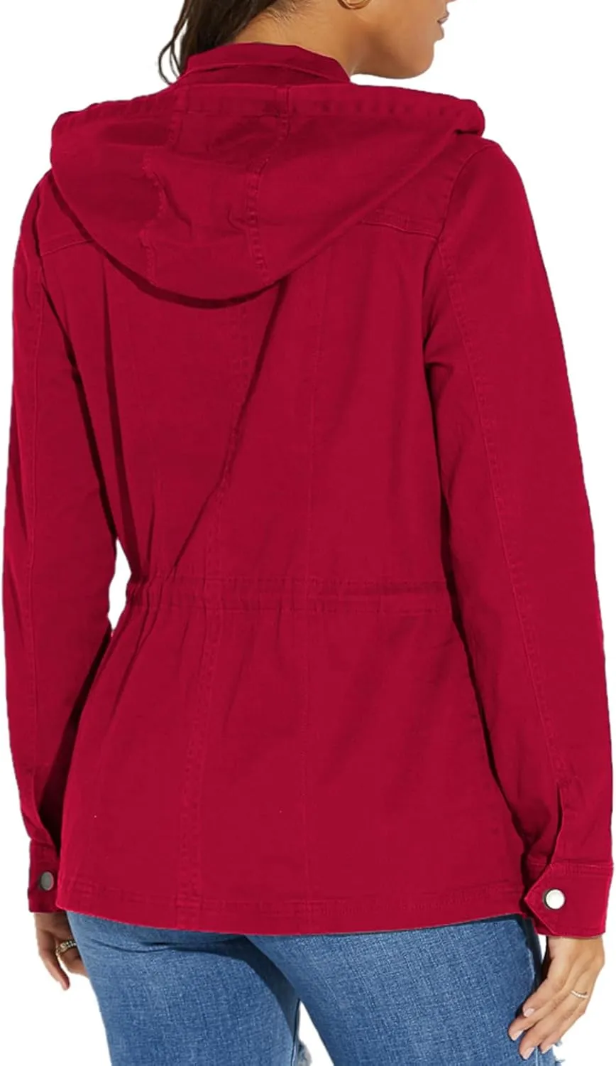 sexycherry Casual Jackets for Women Long Sleeve Lightweight Outwear Bomber Coats with Pockets