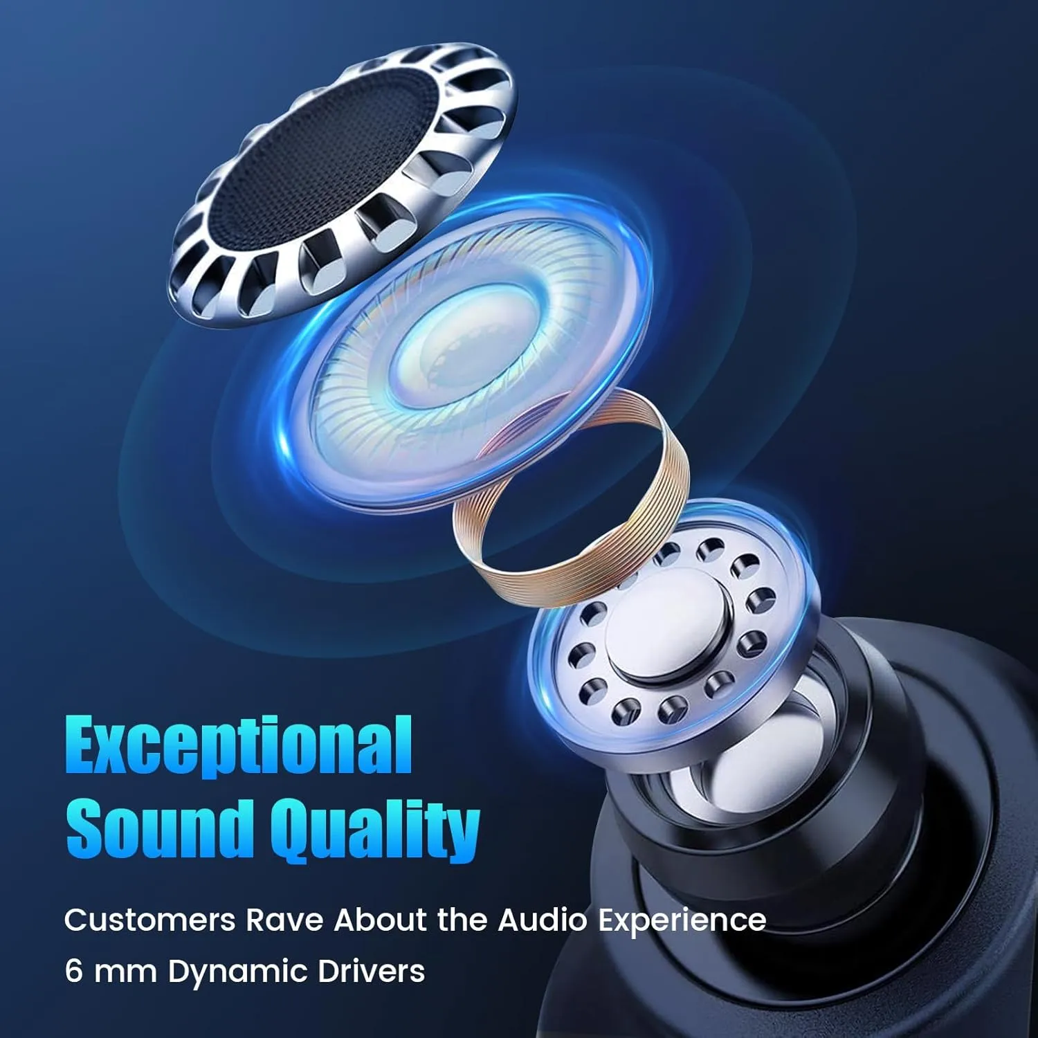 Sleep Earbuds for Side Sleepers Wireless Earbuds Comfortable Noise Blocking LED Power Display Music Sleep Dual Mode for Sleeping Working Hiking (Apricot)