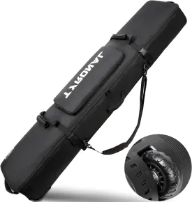 Snowboard Bag with Wheels,Heavy Duty 600D Polyester Oxford Wear-Resistant,Padded Snowboard Bag for Single Snowboard and Snowboard Boots.