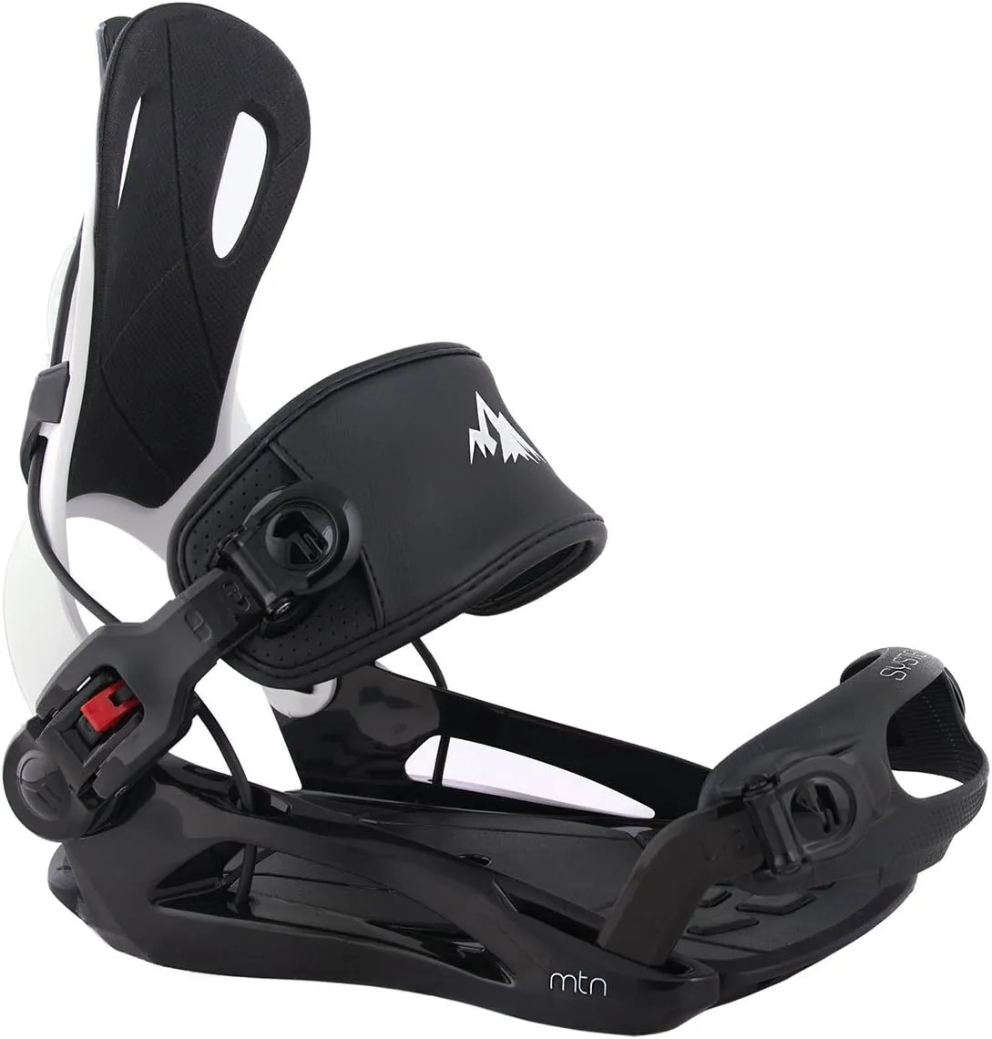System MTN Men's 2025 Rear Entry Step in Style Snowboard Bindings