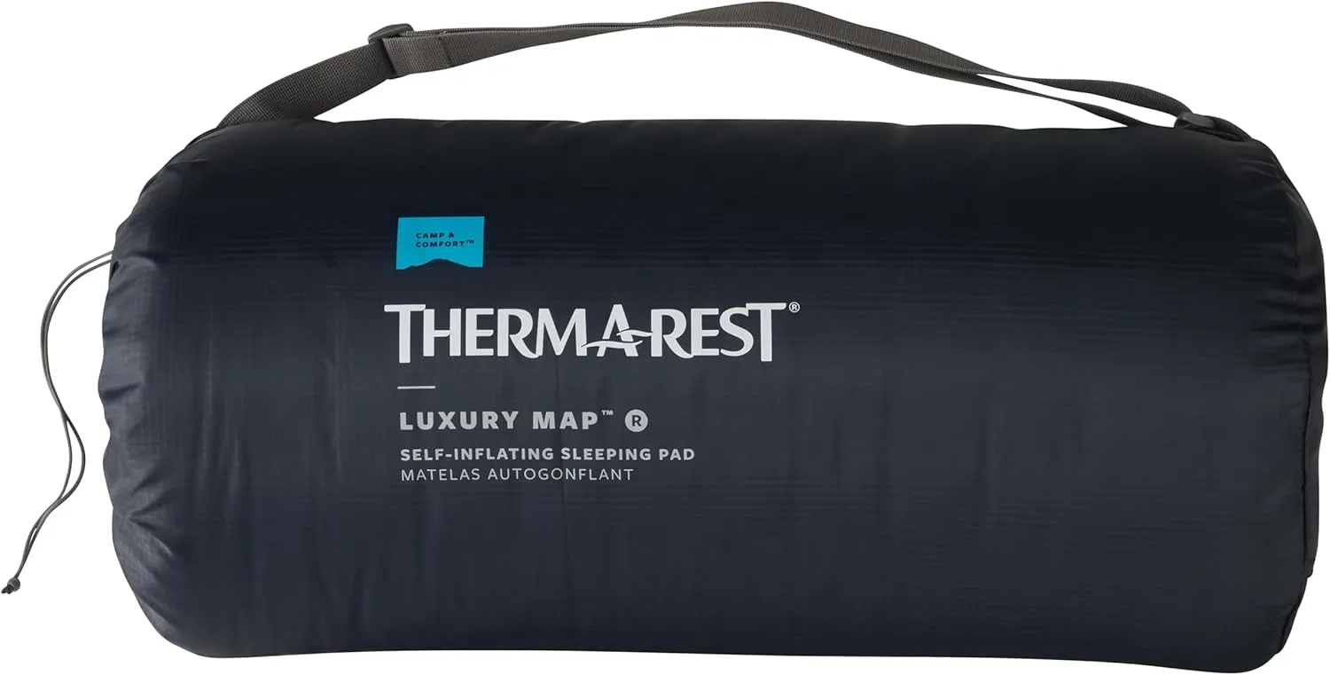 Therm-a-Rest LuxuryMap Self-Inflating Foam Camping Sleeping Pad, Large - 25 x 77 Inches