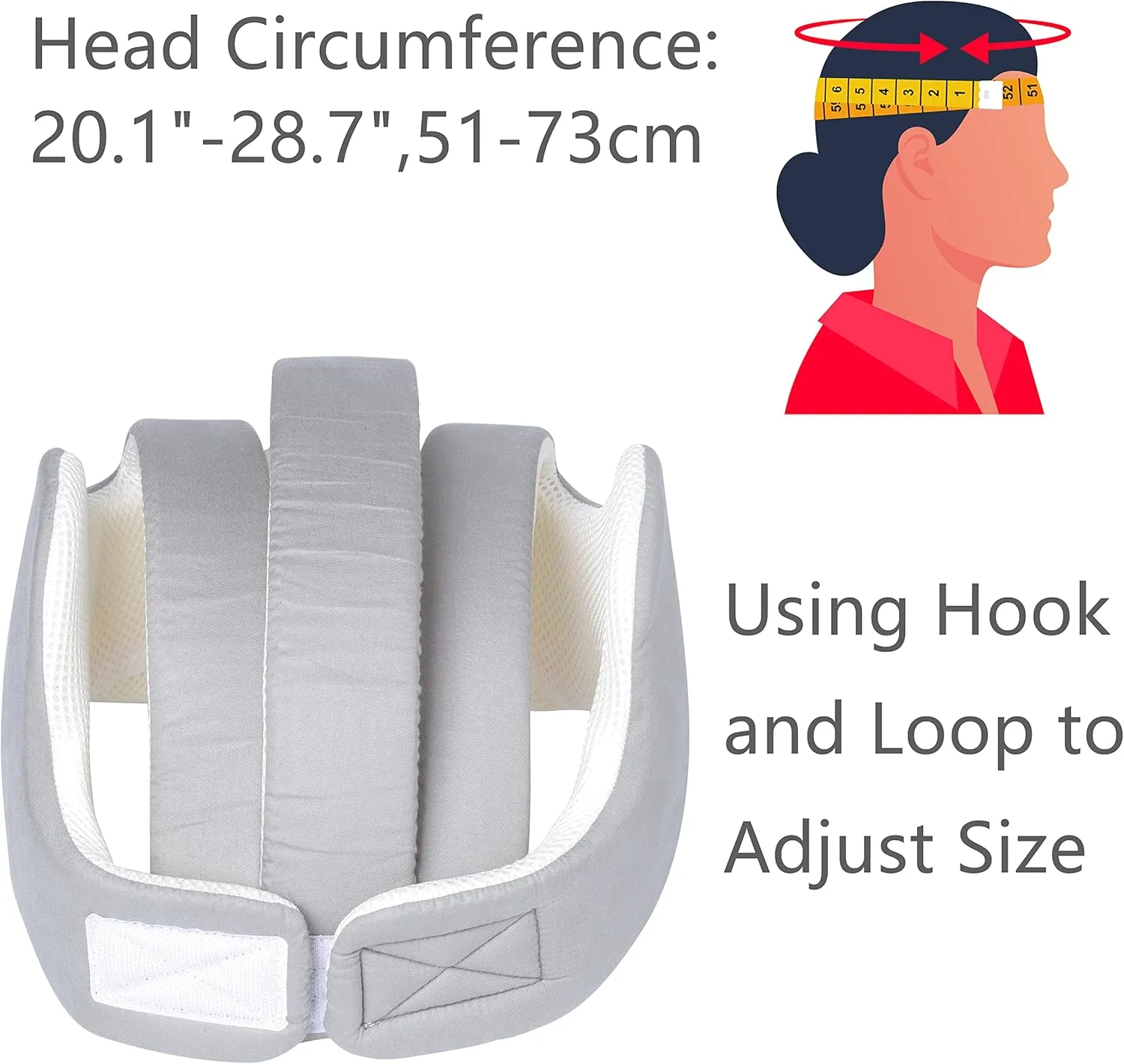 Thick Protection Helmet for Elderly Youth Adults,Head Protection for Elderly Falls,Soft Helmet for Epilepsy Seizures Prevent Head Injuries,Safety Bump Cap,for Home Gardening