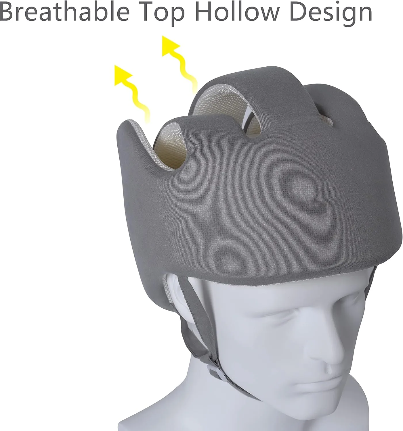 Thick Protection Helmet for Elderly Youth Adults,Head Protection for Elderly Falls,Soft Helmet for Epilepsy Seizures Prevent Head Injuries,Safety Bump Cap,for Home Gardening