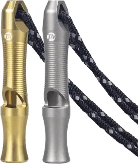 ThruNite Premium Titanium Emergency Whistle with Necklace - 120db Safety Whistle for Outdoor Hiking, Camping, Pets Training