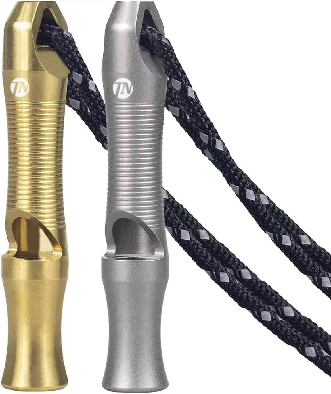 ThruNite Premium Titanium Emergency Whistle with Necklace - 120db Safety Whistle for Outdoor Hiking, Camping, Pets Training