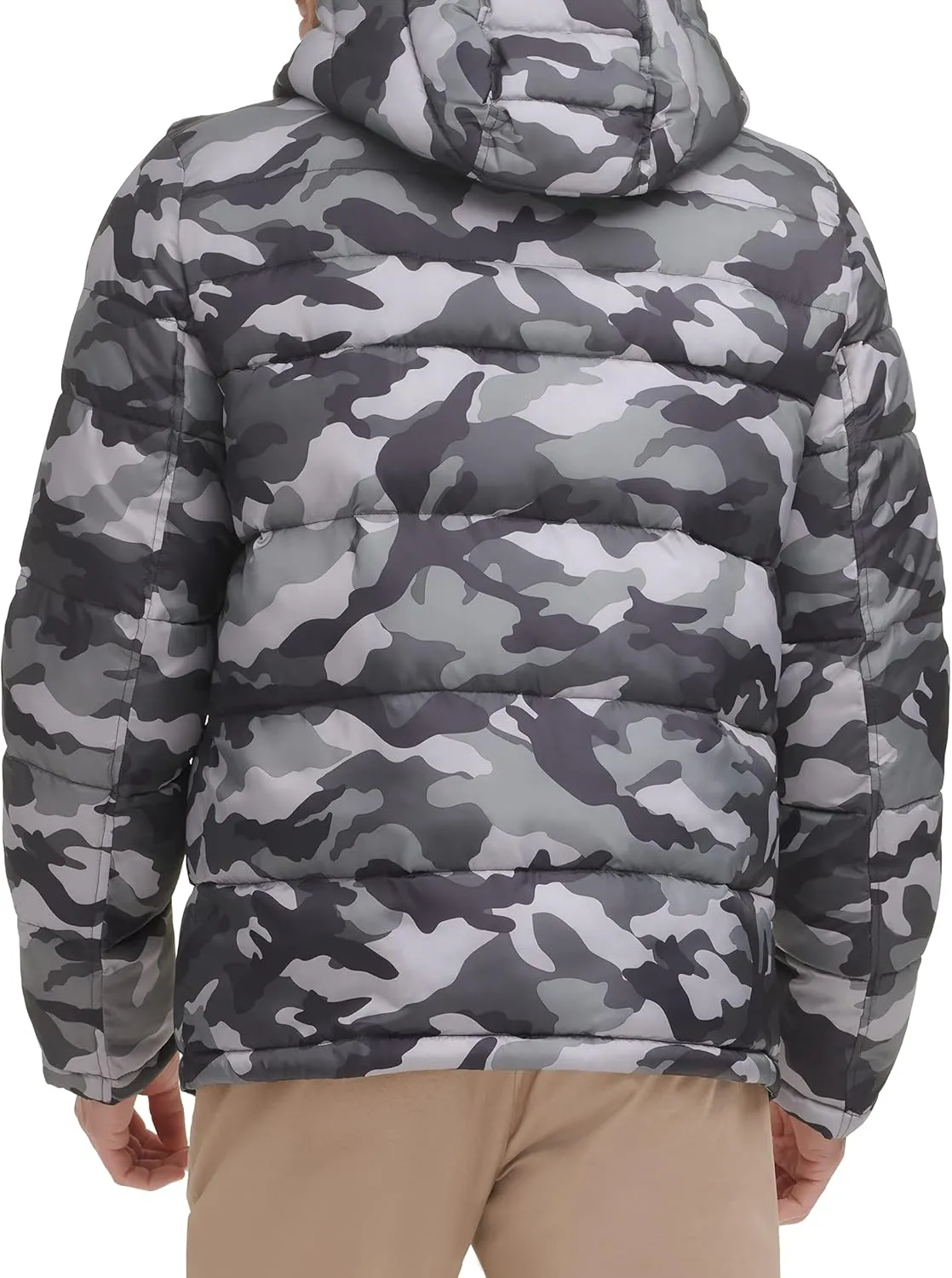 Tommy Hilfiger Men's Down Alternative Hooded Puffer Jacket (Standard and Big & Tall)