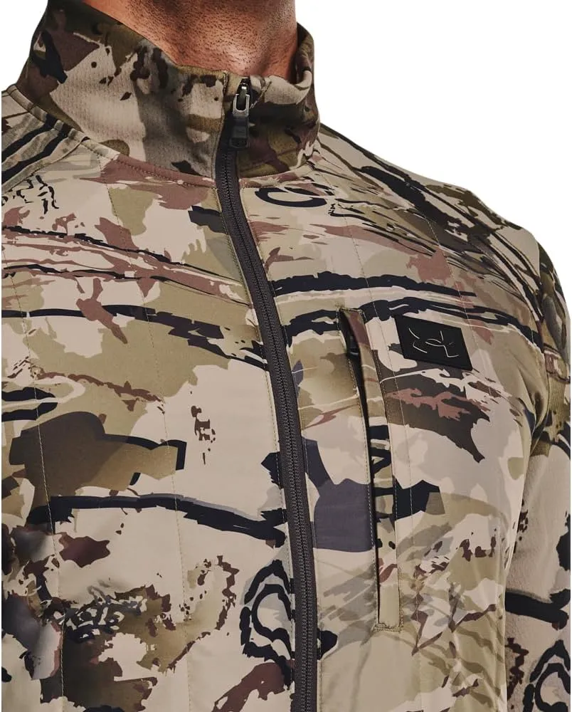 Under Armour Mens Sprint Hybrid Camo Jacket | Lightweight Insulated Hunting Jacket for Men | Camouflage Mid-Layer