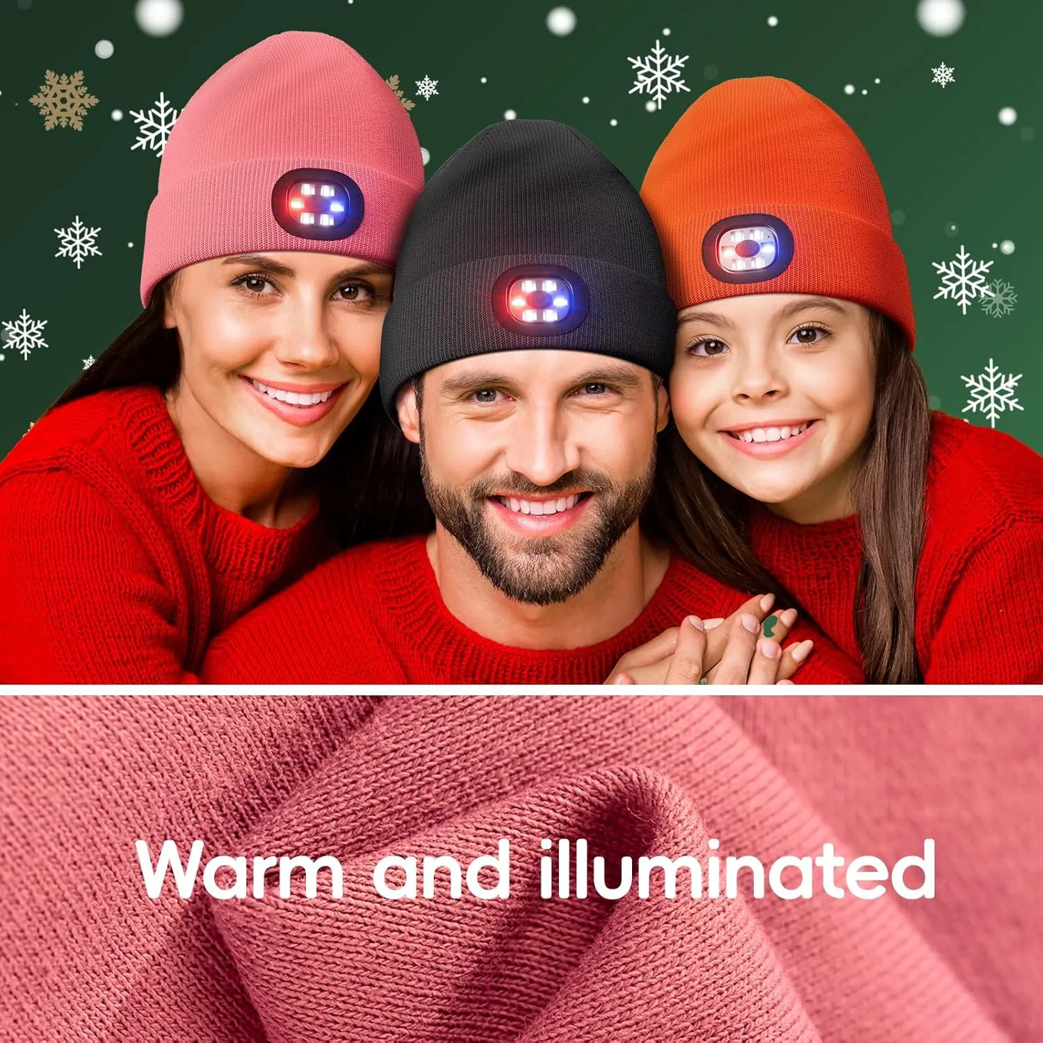 Unisex Beanie with The Light, Gifts for Men Women Husband Him