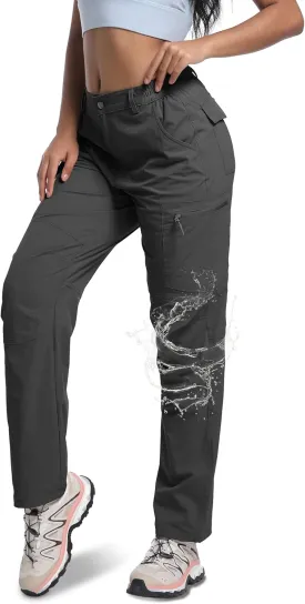 WENRONSTA Women's Hiking Cargo Pants Lightweight Quick Dry Waterproof UPF 50  Camping Fishing Travel Outdoor Work Pants