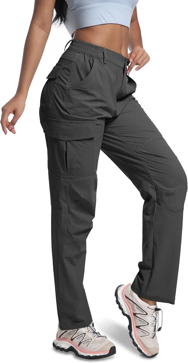 WENRONSTA Women's Hiking Cargo Pants Lightweight Quick Dry Waterproof UPF 50  Camping Fishing Travel Outdoor Work Pants