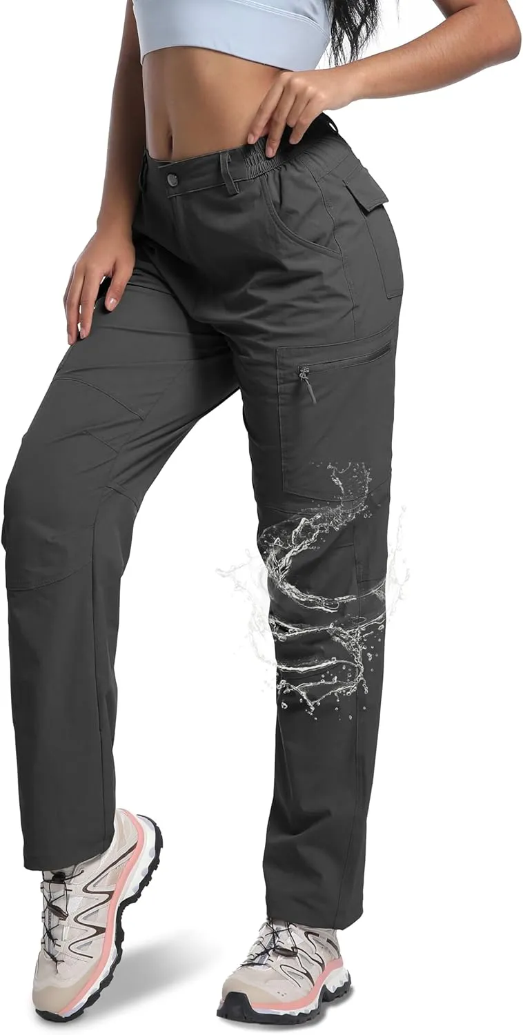 WENRONSTA Women's Hiking Cargo Pants Lightweight Quick Dry Waterproof UPF 50  Camping Fishing Travel Outdoor Work Pants