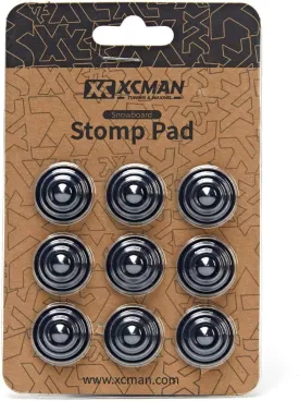 XCMAN 4 Layer-Cone Studs Dia 7.87 Inch Aluminum Snowboard Stomp Pad - 9pcs