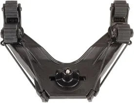 YakAttack DoubleHeader with Dual RotoGrip Paddle Holders | Offset Kayak Paddle Holder | Multi-Accessory Track Mount | Includes SnapNStrap Tethers | Compatible with GearTrac & Most Kayak Tracks